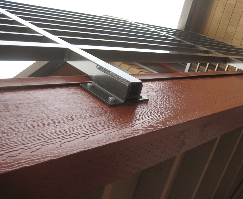 exterior deck waterproofing _ rail detail